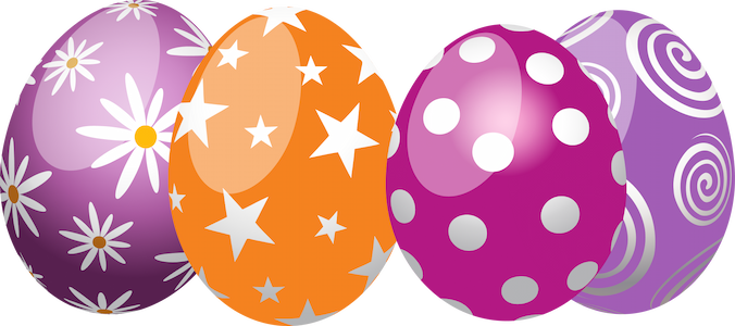 Graphic of a easter eggs