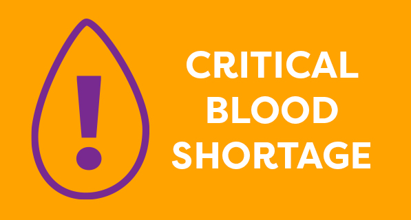 Critical blood shortage